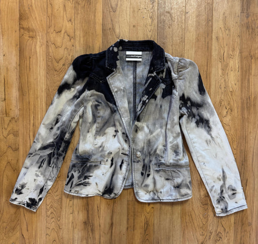 Black Diamonds Fitted Denim Blazer