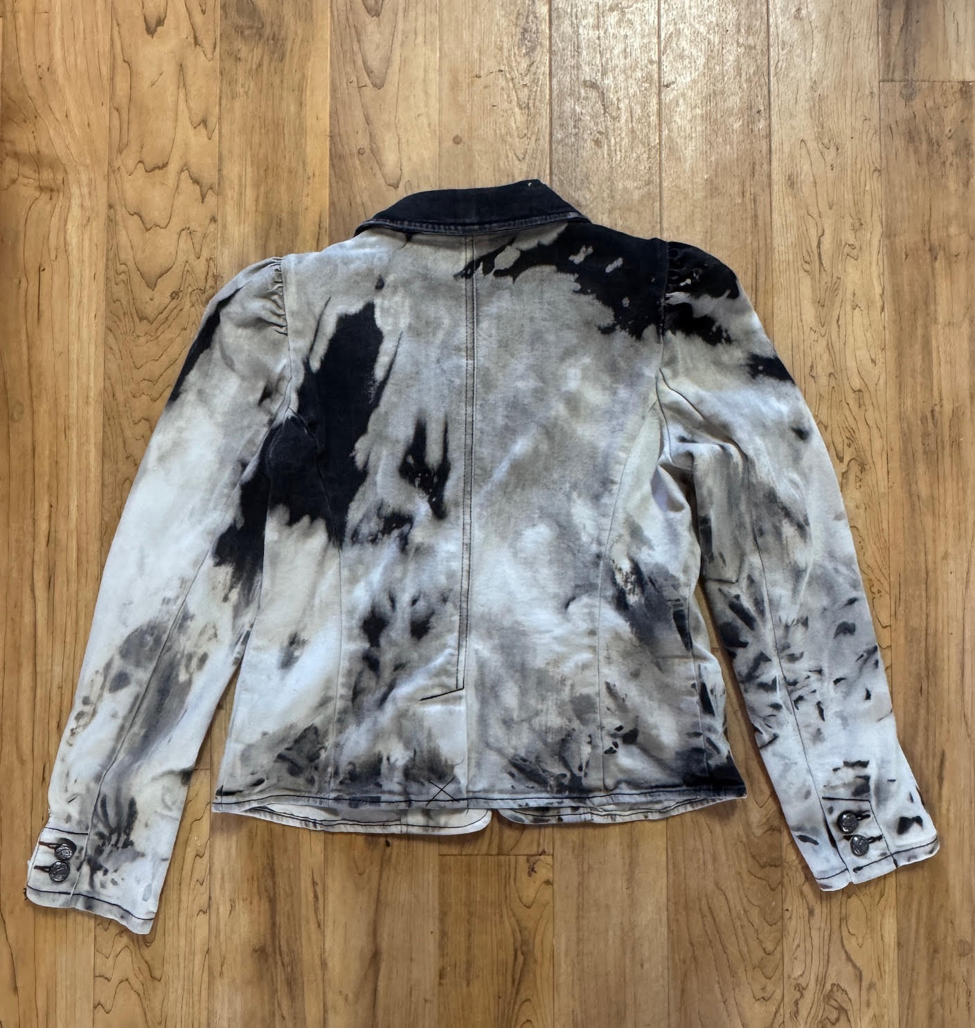 Black Diamonds Fitted Denim Blazer