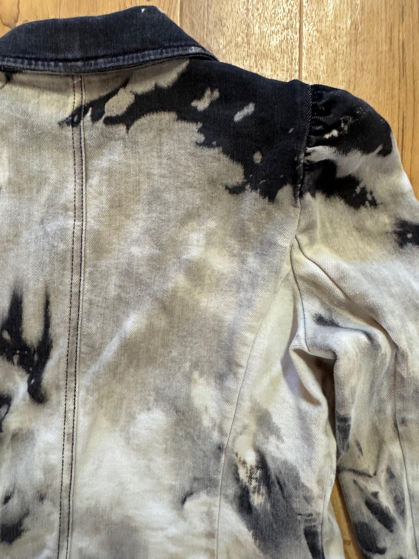 Black Diamonds Fitted Denim Blazer